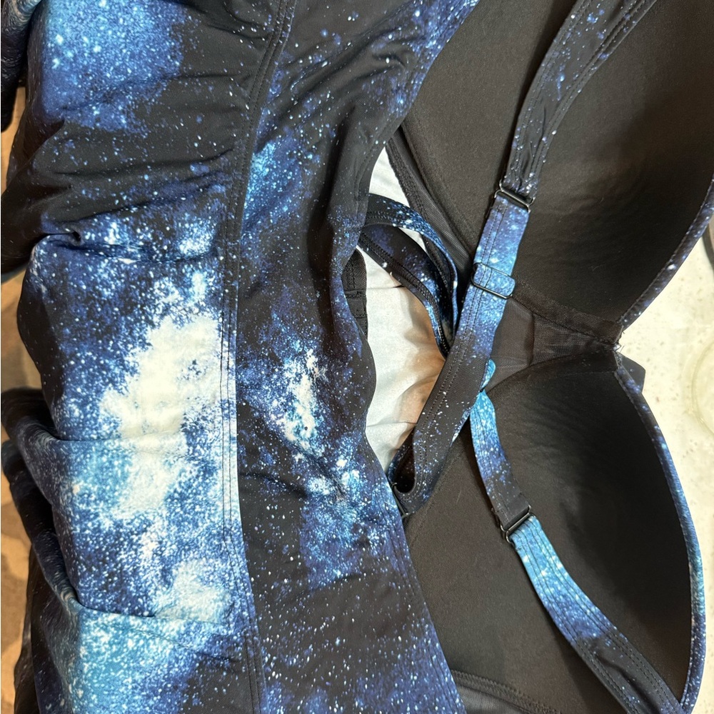 Torrid Push Up Wire Free Galaxy Print Halter Tankini Top - Picture 6 of 6